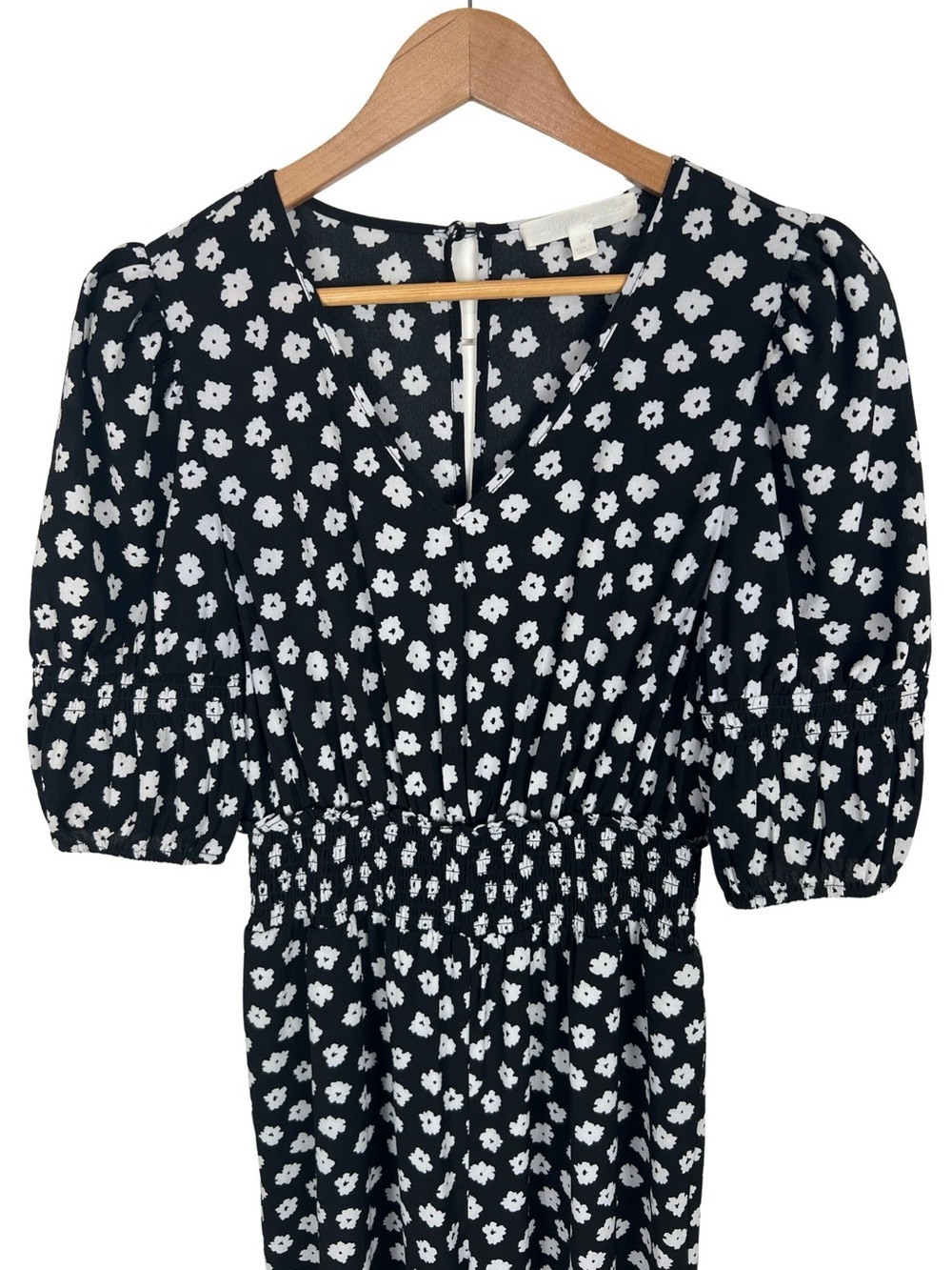 Adyson Parker Floral Wide Leg Romper Womens Medium Black White